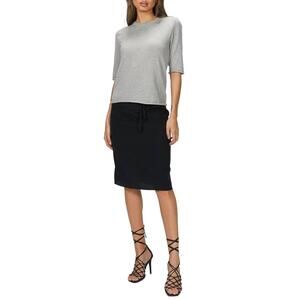 NEW HARRIS TAPPER knitted tee in grey